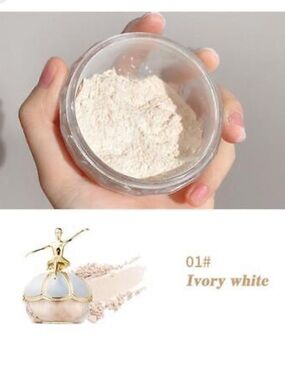 Ballerina Face Powder with Spinning Ballerina - Translucent Ivory Color - NIB
